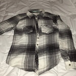 Black & white flannel.
